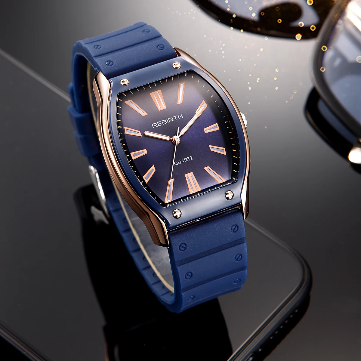 Silicone Band Women - Jam Tangan Quartz Tali Silikon Sederhana,