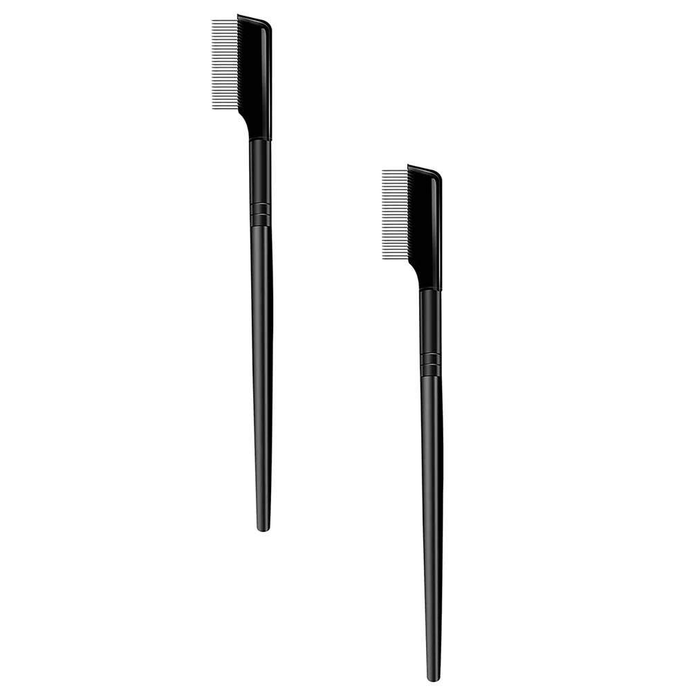 2 قطعة مشط الحاجب ماكياج غرامة الصلب الأسنان رمش تشكيل أداة المحمولة الحاجب انيمال ل-رموش مجانية والحواجب المحددة