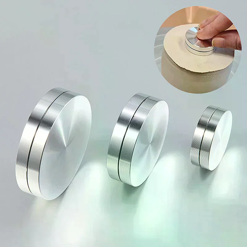 Mini Pottery Wheel Metal Disc Ceramic Clay Trim Stabilizer Pottery Throwing Trimming Spinner Tool Bearing Rotary 30mm-50mm