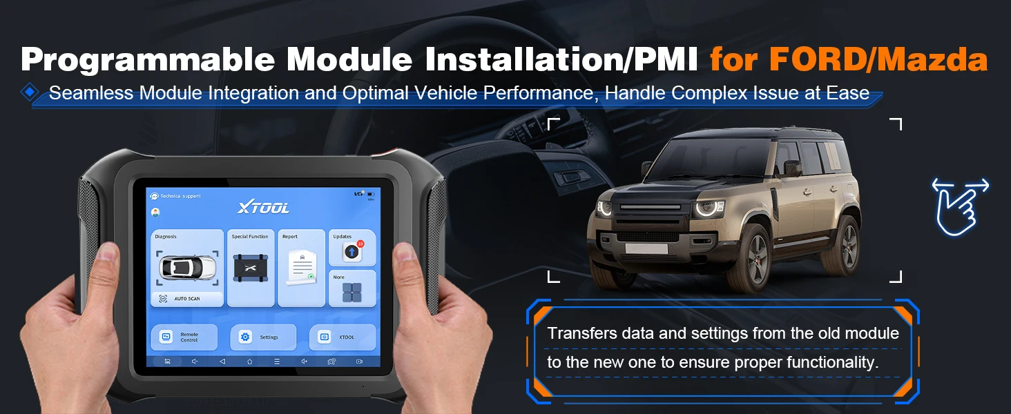 2026 XTOOL D9S BT Automotive Scanner Schlüsselprogrammierer ECU-Codierung OBD2-Diagnose Topologie-Karte mit 45+ Resets FCA SGW DOIP CANFD – Detail 5