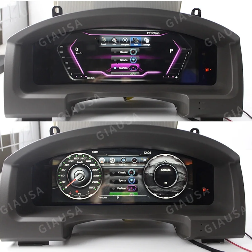 

Virtual Cockpit Car Digital Cluster For Toyota Land Cruiser 2008-2022 LC200 Meter Screen Instrument Replacement Entertainment