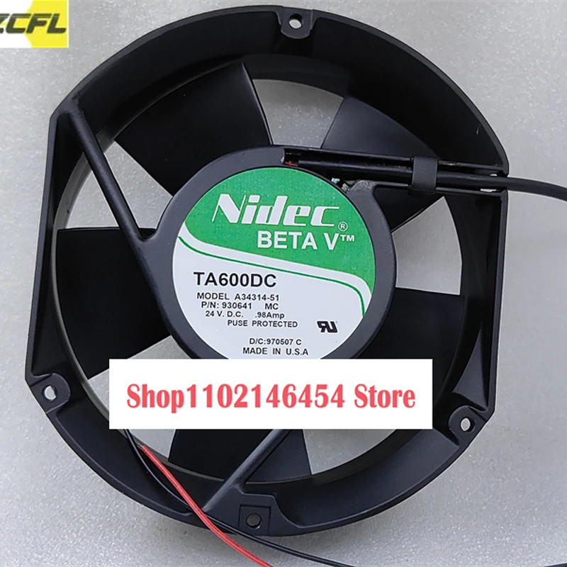 

1 шт. для Nidec A34314-51 DC 24 В 0,98 А 171X151X51 мм круглый вентилятор охлаждения