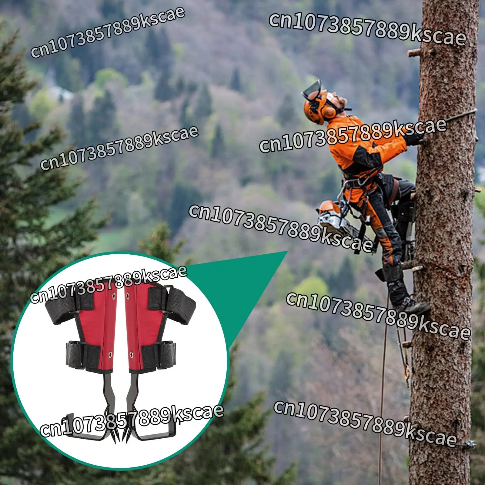 Professional Tree Climbing Shoes With Foot Straps Support Crutches Outdoor Tree Climbing Gear For Forest And Garden Maintenance