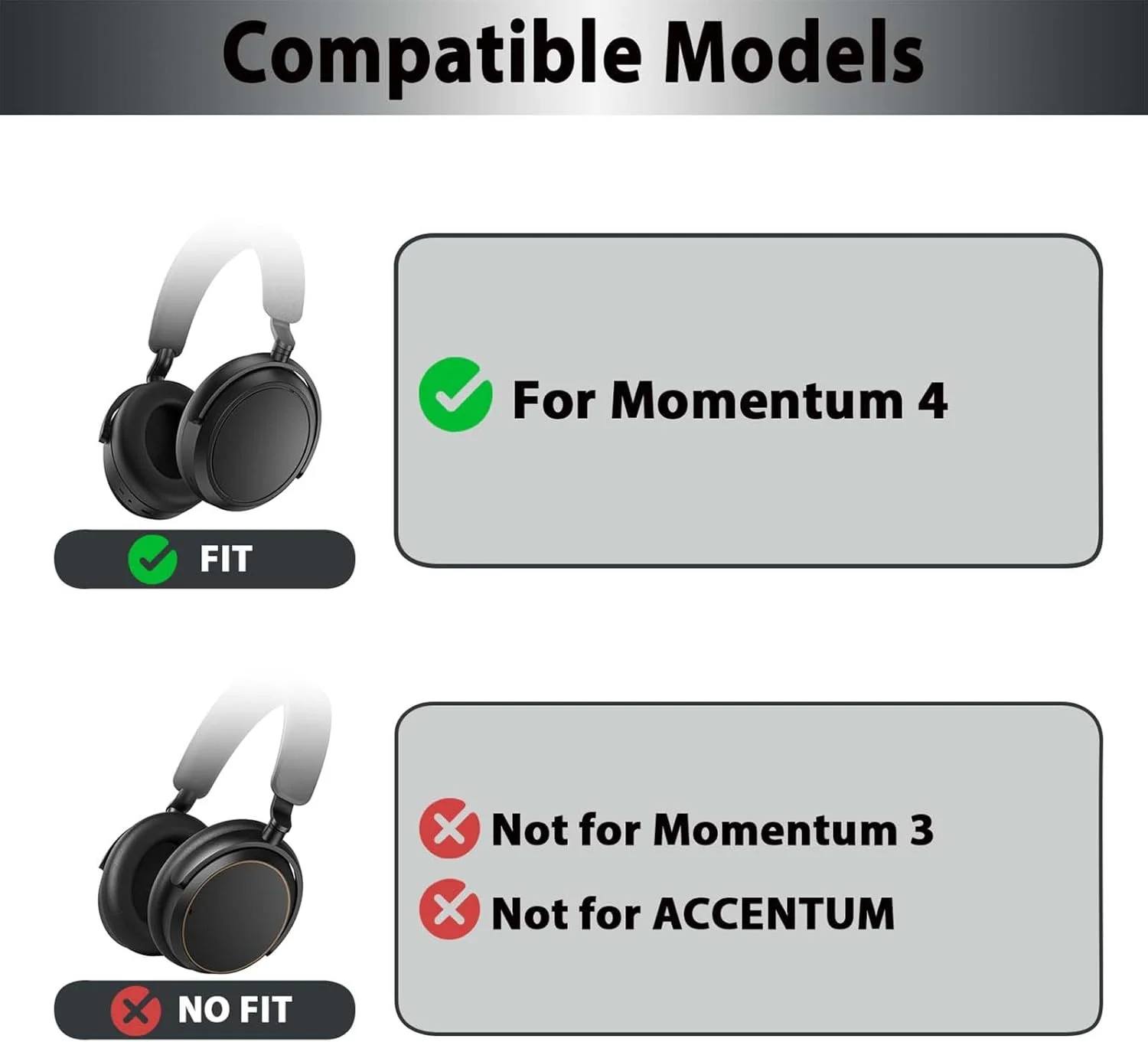 Replacement Ear Pads for Sennh - огляд і ціна Sennheiser Headphone Momentum 4