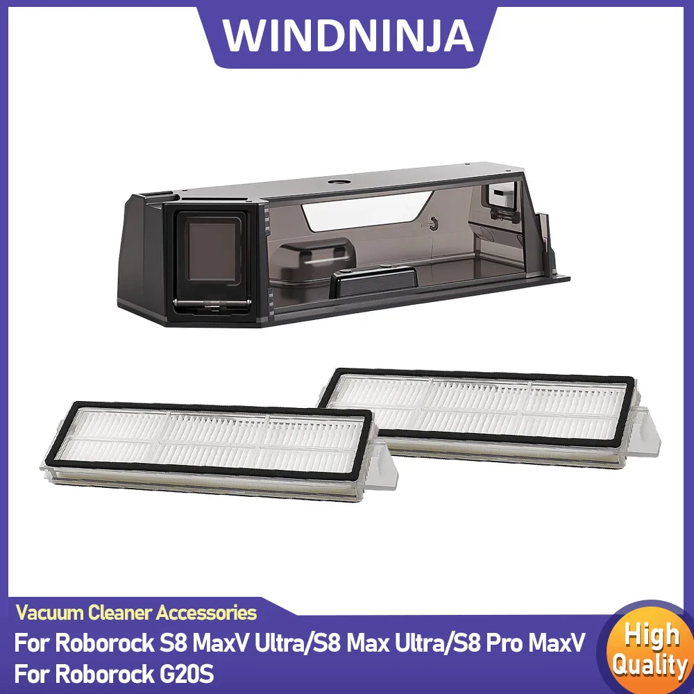Staubbehälter HEPA-Filter Ersatzteile für Roborock S8 MaxV Ultra S8 Max Ultra S8 Pro MaxV G20S Roboterstaubsauger Zubehör