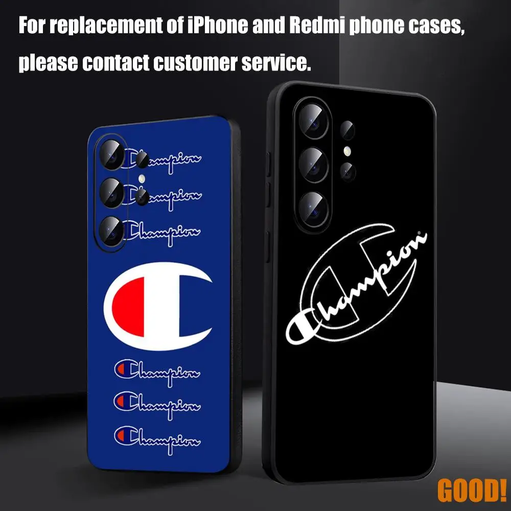 C-ChampionES logo Phone Case For Samsung Galaxy S26 S25 S24 S23 S22 S21 S20 Plus Ultra Fold A Soft Black