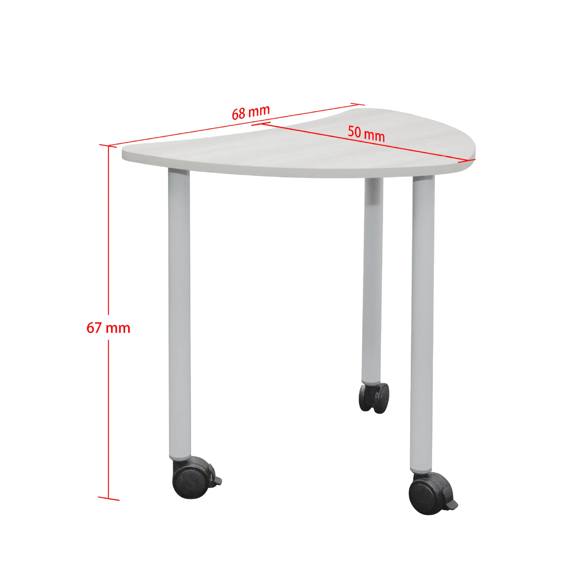 Mini office computer desk with a right angled corner