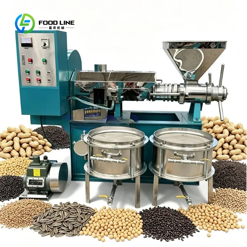 Customized High Capacity Screw Oil Expeller Machine Industrial Multi Seeds Oil Press Extractor for Oil Mill Workshop