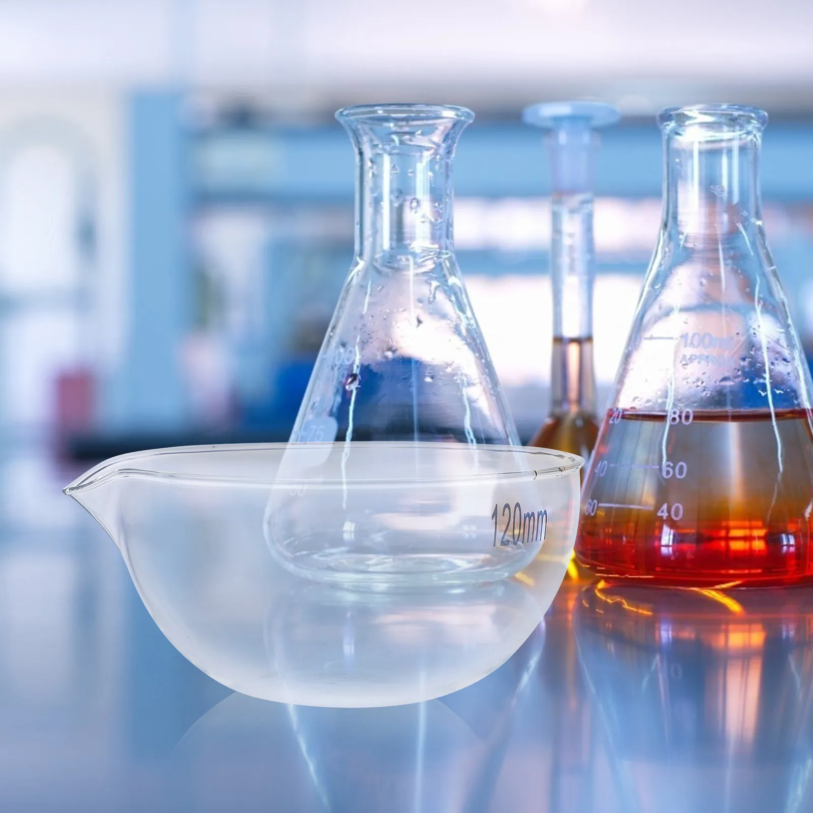 1Pcs High-Quality Borosilicate Glass Evaporating Dish with Spout for Laboratory School Home Use Large Surface Evaporation