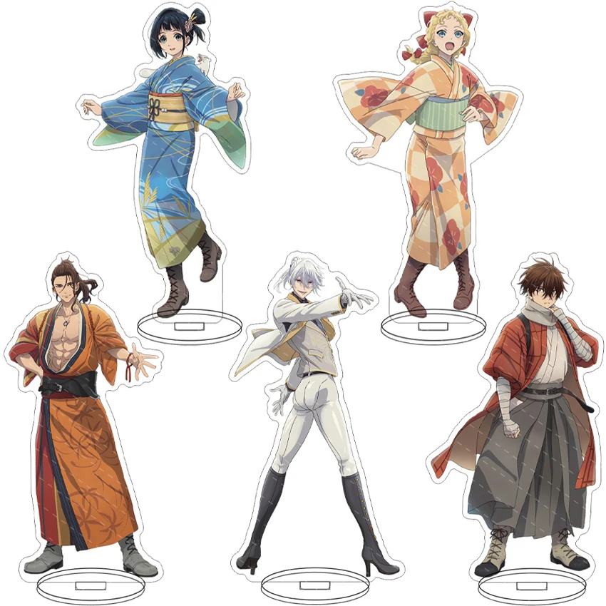 16CM Anime Sparks of Tomorrow ‌ Figura de Sakamoto Keihachi, Momokawa Inako, Mitomi Yosuke, Riku Kengo, Adornos Acrílicos de Colección, Regalo