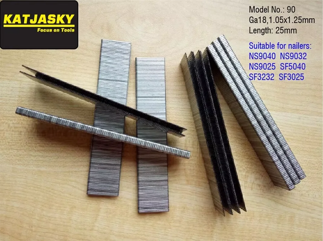 

25mm staples crwon nails for NS9040 NS9032 NS9025 SF5040 SF3232 SF3025 air stapler pneumatic nailer stapler,crown nail, U nails