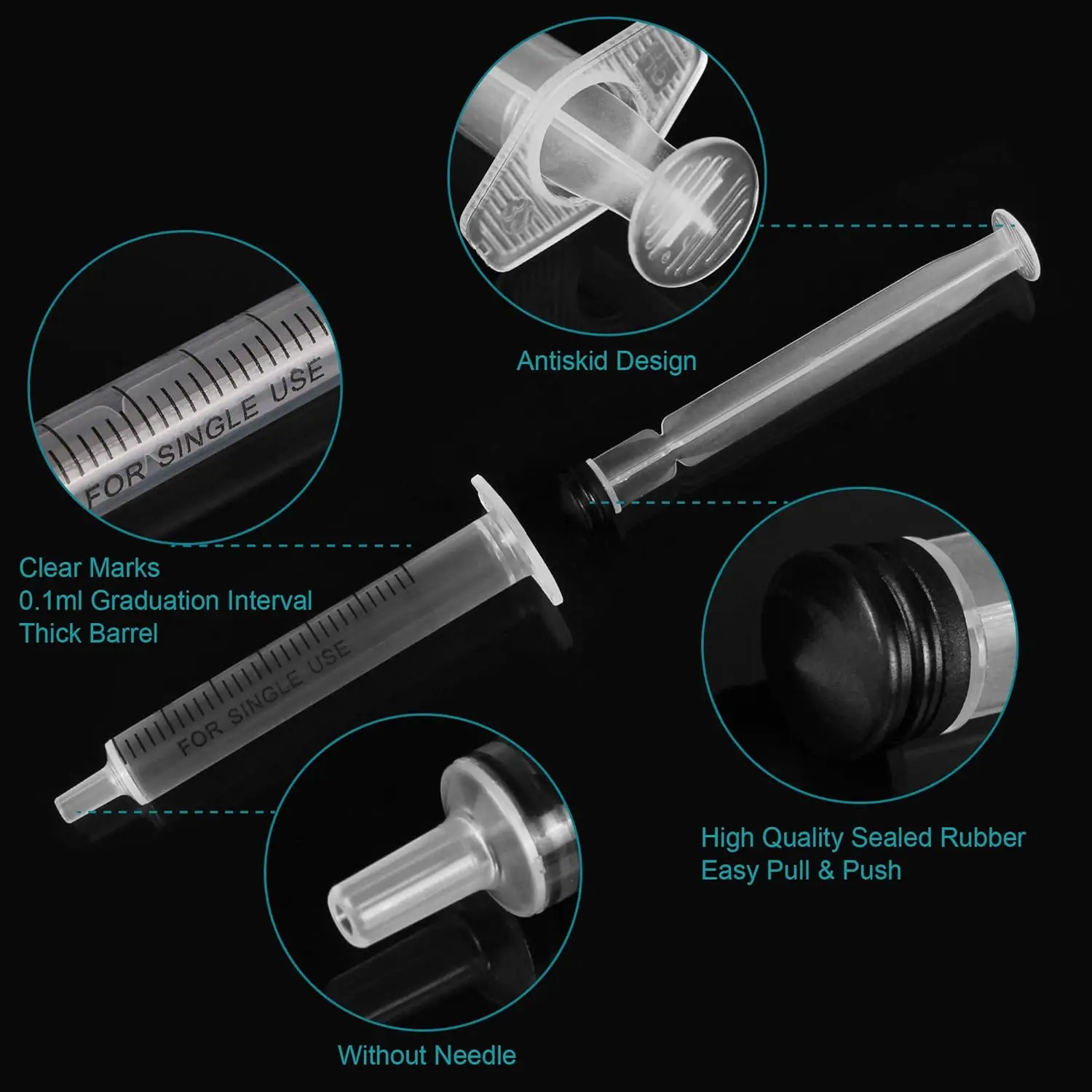 3ml syringe with cap (20 pcs)