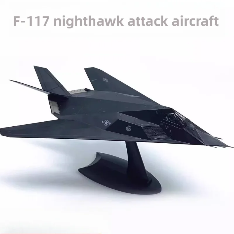 

Diecast 1/72 Scale F117 Stealth Combat Bomber Attack Aircraft Alloy Aircraft Model Collectible Toy Gift Souvenir Display