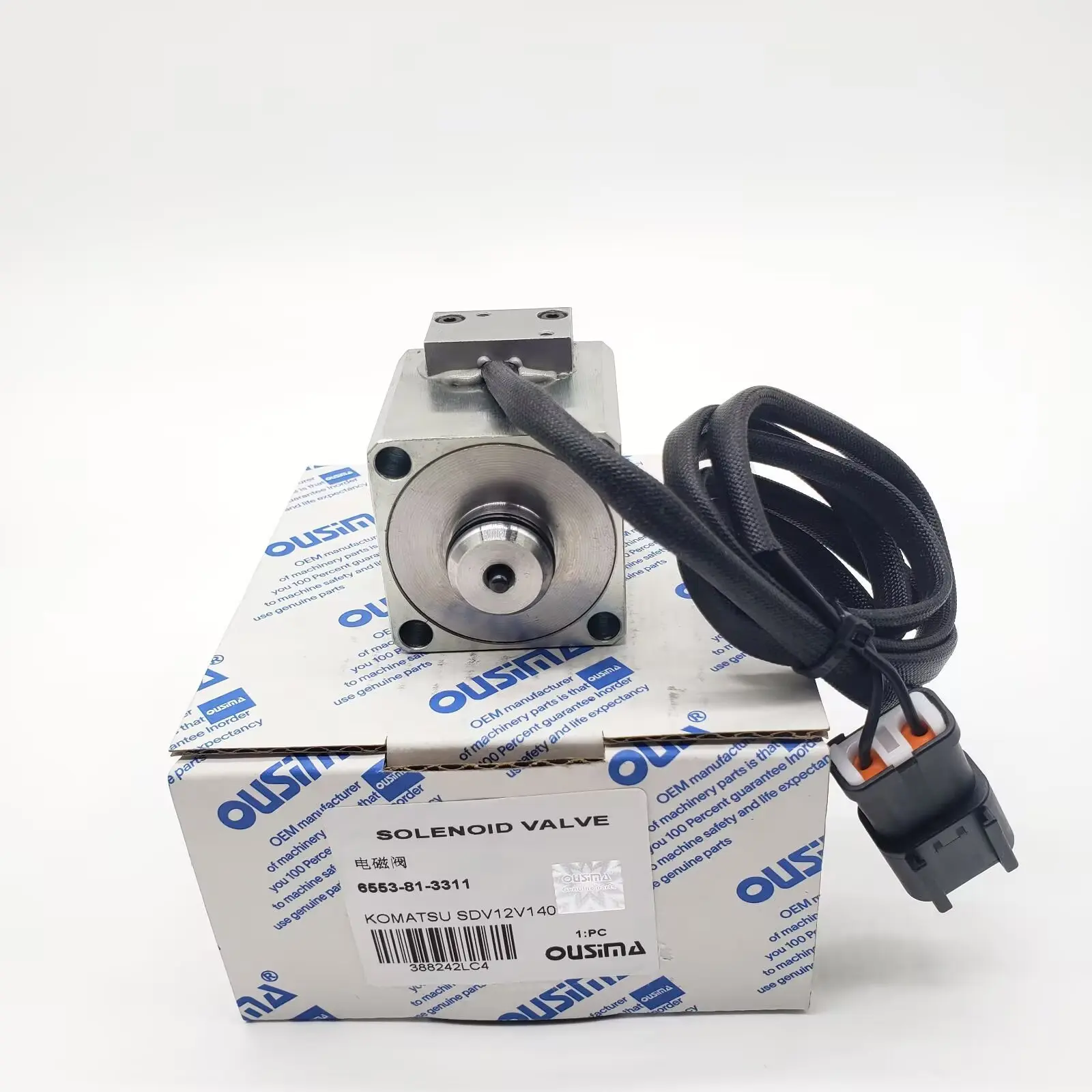 

OUSIMA Excavator Machinery Parts 6553-81-3311 Solenoid Valve for KOMATSU SDV12V140
