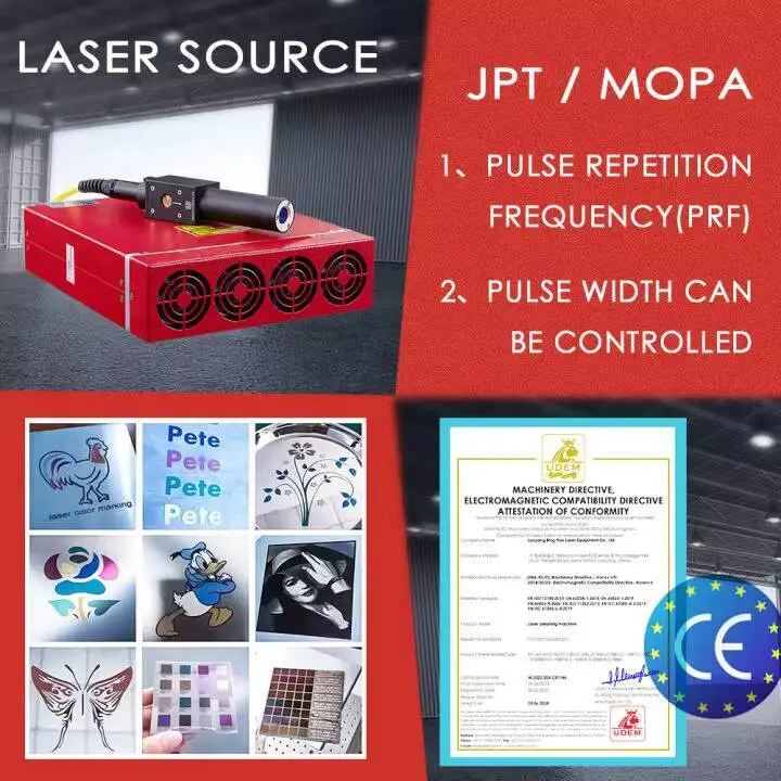 Bing Yan JPT حفارة 355Nm 55W/100W دعم رضوخ الألياف لآلة الوسم بالليزر DXF BMP AI DST