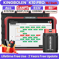 2025 KINGBOLEN K10 PRO/K10 ELITE Car Diagnostic Tools Full System Topology Map Auto OBD OBD2 Scanner ECU Coding Bidirectional