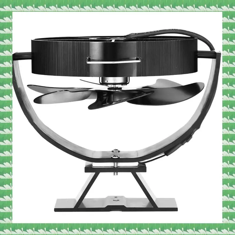 

1 PCS 6 Blades Heat Powered Stove Fan Quiet Stove Fan Efficient Heat Log Wood Burner Eco-Fan