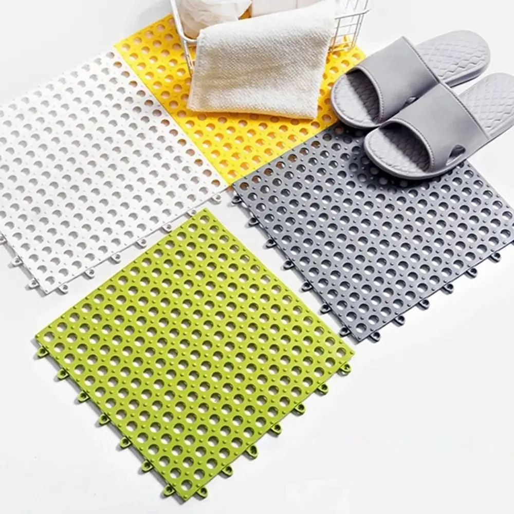 Mesh Splice Anti-slip Toilet Ground Mat Rabbit Foot Mat Pet Cage Floor Mat Bathroom Carpet