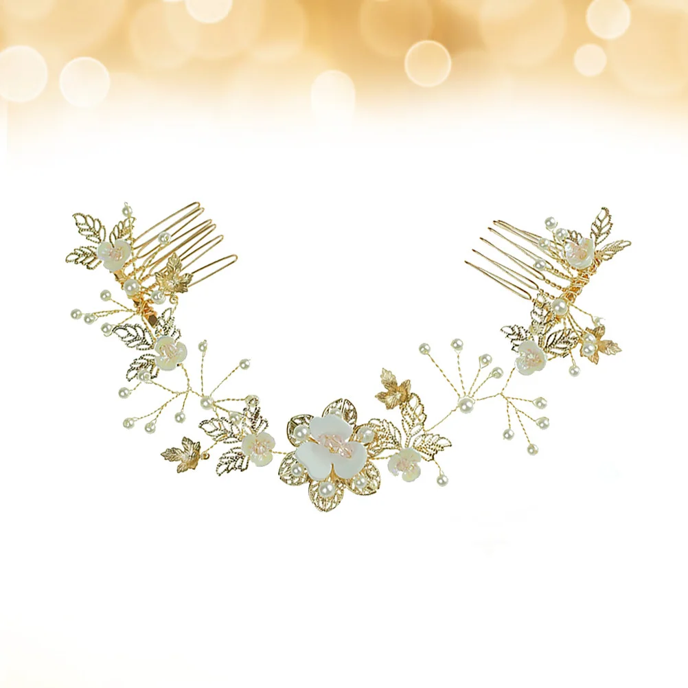 

Элегантная свадебная расческа для волос, двусторонняя заколка для волос для невесты, подружки невесты, цветочный головной убор для девочек, головной убор для выпускного вечера, аксессуары для головного убора