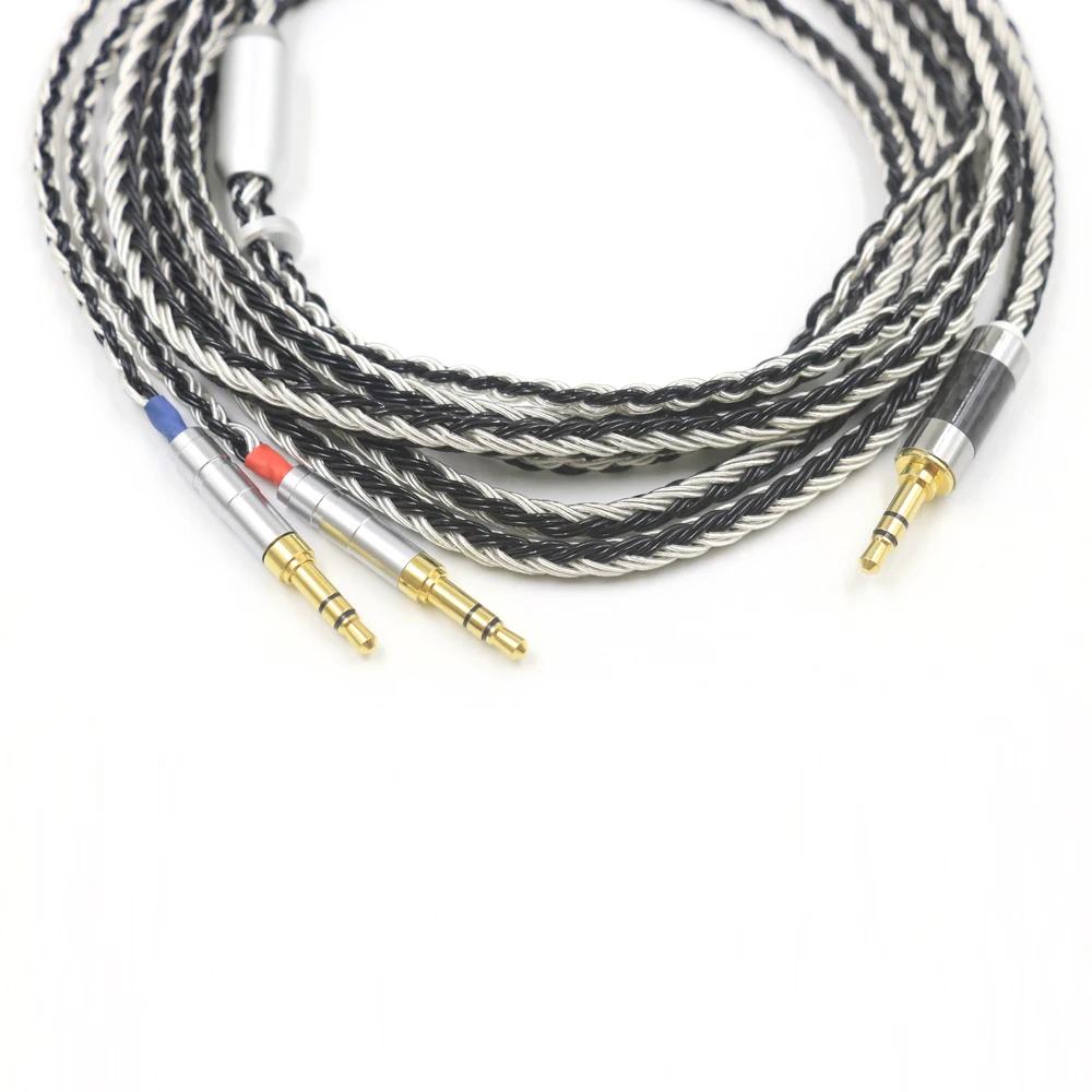 

16 Core Sony MDR-Z7 Z1R Z7M2 Headphone Cable D7100 D7200 D600 4pin XLR 4.4 3.5 Single Crystal Silver-Plated Upgrade Cables