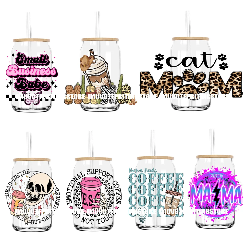

Mother's Day Cat Dog Mom UV DTF Transfers Stickers Decals For Libbey Cold Cups Mugs Tumbler Waterproof DIY Craft Coffee Mama
