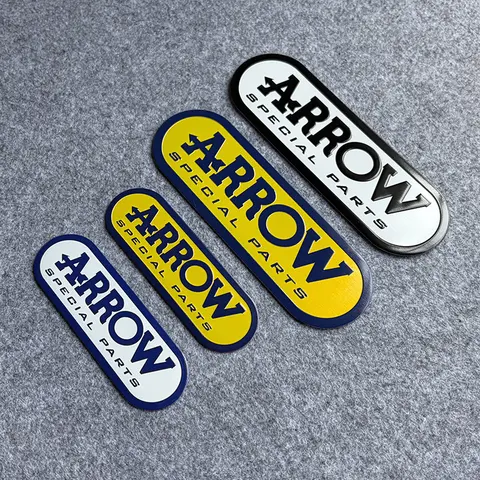 Exhaust Pipe Sticker Motorcycle Decoration High Temperature Resistance Specialized Waterproofing For ARROW Aluminum Sticker