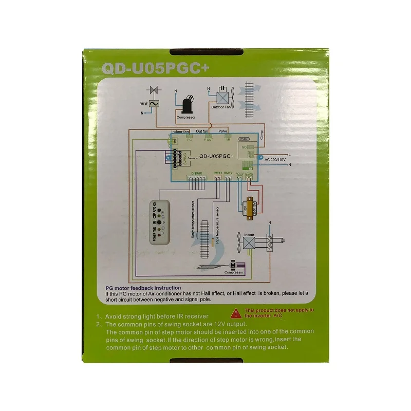 Refrigeration Part QUNDA QD-U05PGC+ Universal Split Air Conditioner Control System PCB