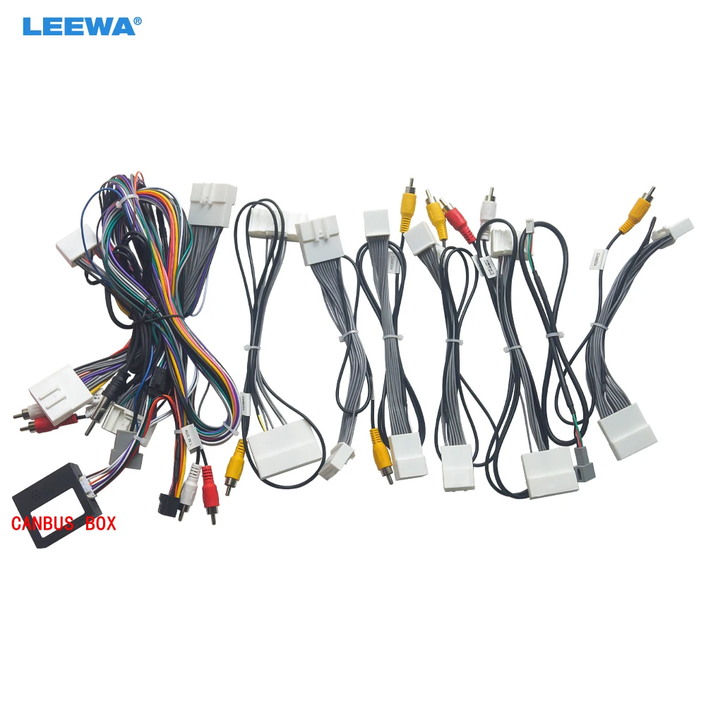 

Автомобильный 16-контактный адаптер жгута проводов LEEWA с коробкой Canbus для Nissan Murano 2009-2014, установочный головной блок # CA7957
