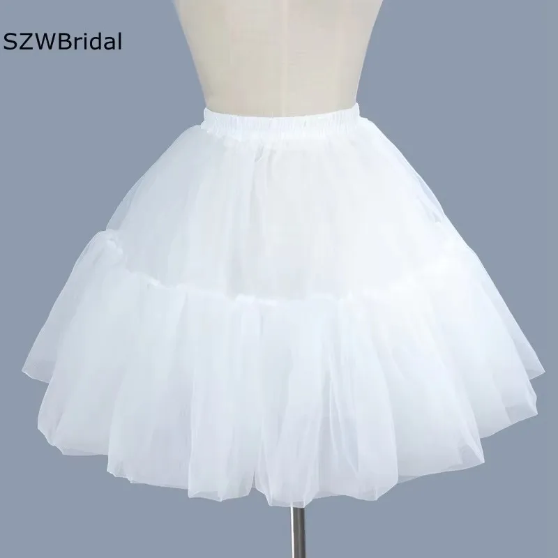 Hot Sale Women's Girl's Lolita Petticoat White Wedding Petticoat Cosplay Party Prom Dress Short Underskirt Vestido De Noiva 2025