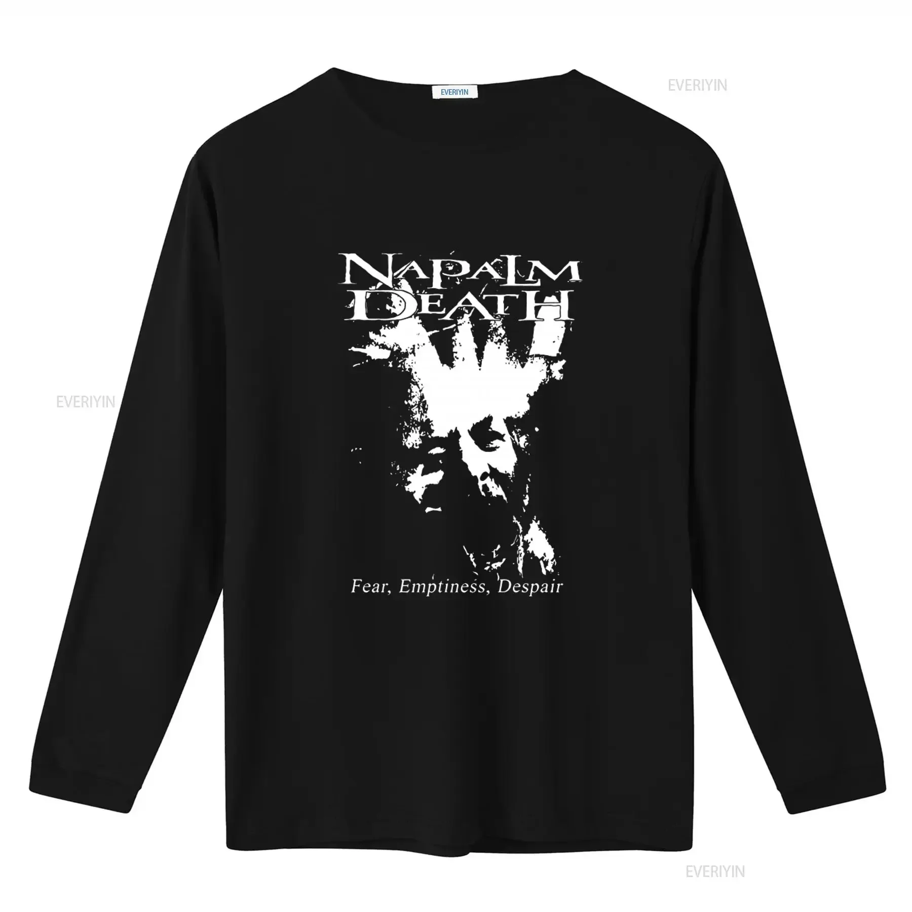 NAPALM DEATH Fear Emptiness Despair Black Cotton T Shirt Available in All Sizes S 5XL vintage Washed Stretched Breathable