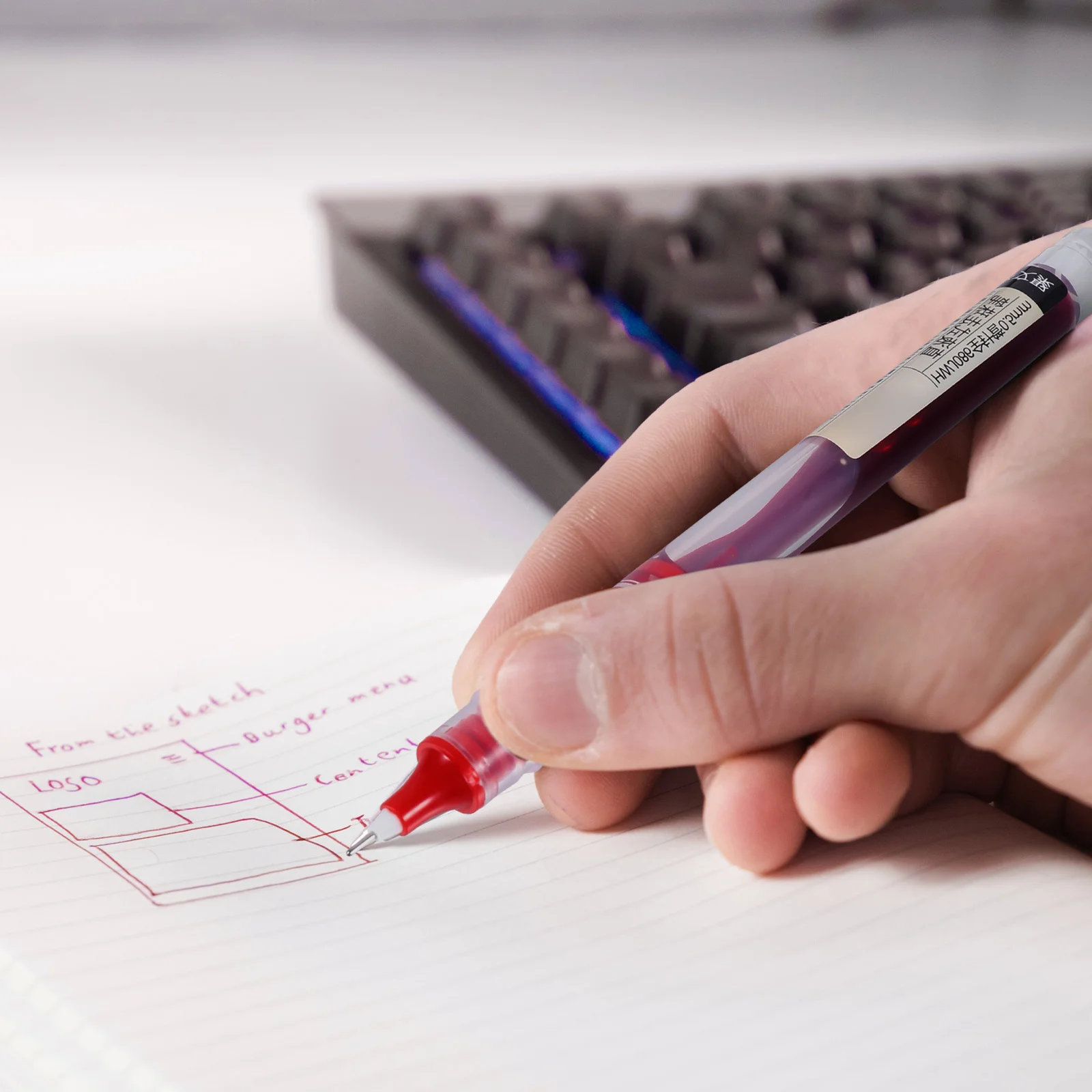 

9Pcs Office Gel Pen 0.5mm Fast Drying Ink Writing Pens for Exam School Work Fine Tip Sign Pen Comfortable Hand Feel Set