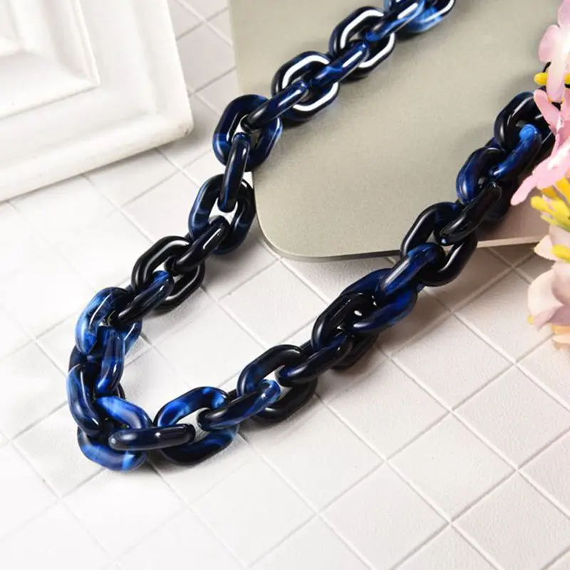 1.0 Meter 14*19mm Acrylic Strands Linked Bag Chains Women Jewelry DIY Accessories Chains Components Mask Glasses Chains N008