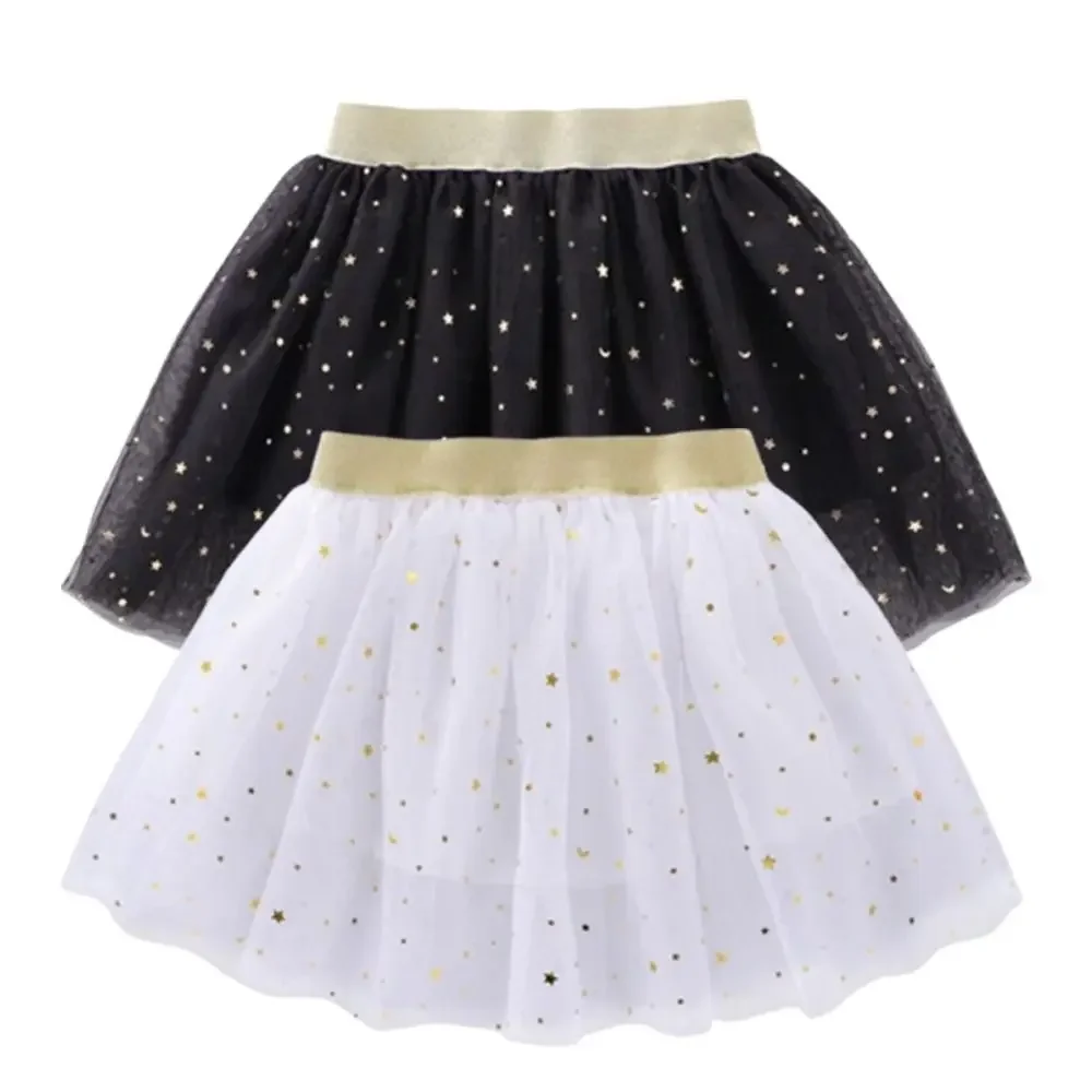 الفتيات ارتداء النجوم بريق الاطفال التنانير الترتر البسيطة طول الفتيات توتو التنانير مرونة الخصر الرقص التنانير أداء الرقص