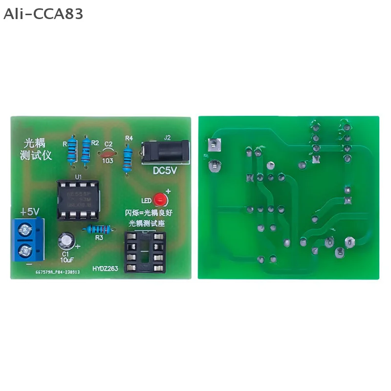 CCA83-Kit de prueba de optoacoplador, tablero de práctica de soldadura, piezas de repuesto de productos electrónicos DIY