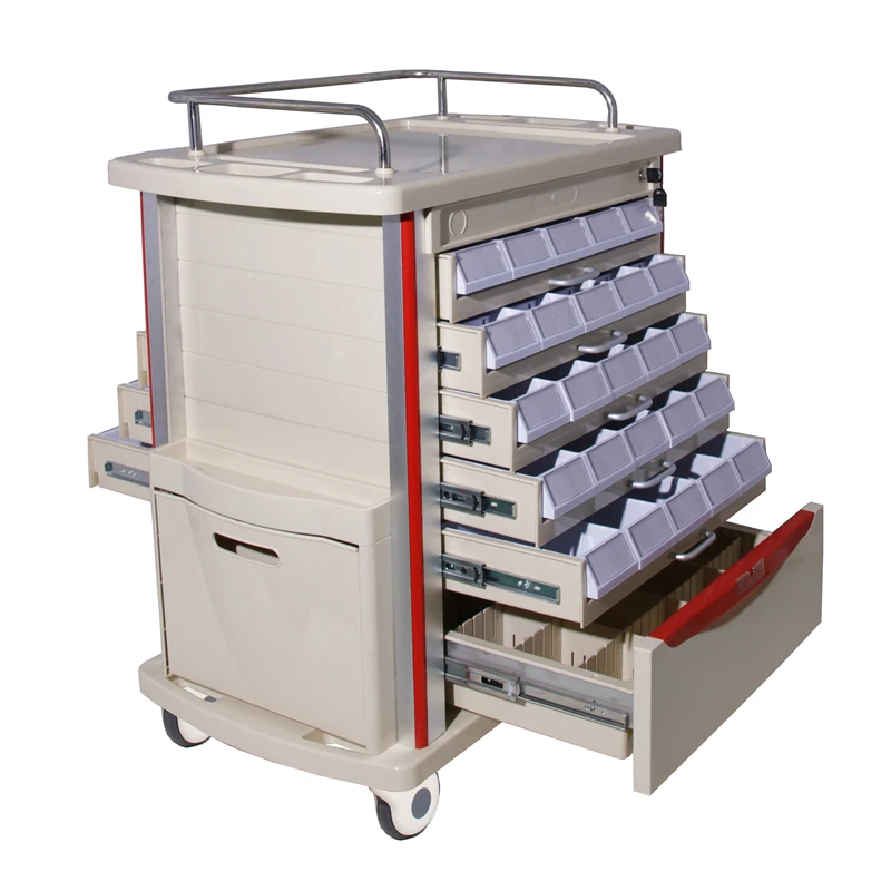 BT-MY002  hospital and clinic medical carts usage medicine trolley cart trolley medical medicine drug emergency trolley