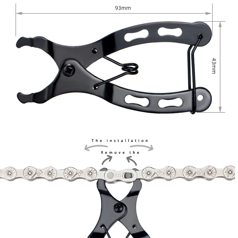 Mini Mountain Bike Quick remove Mounting clamp Bicycle chain Quick Link tool Chain clamp Repair tool pliers Bicycle accessories