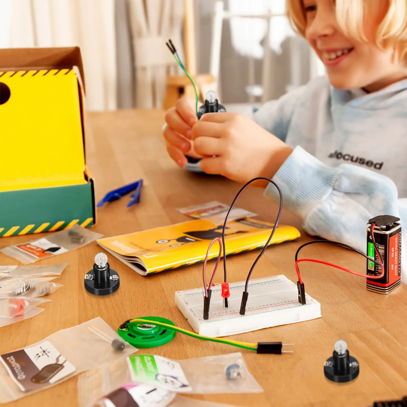 

Набор из 5 шт. винтовых держателей для лампочек и ламп для экспериментов с электрическими цепями, обучения физике, школьного лабораторного оборудования