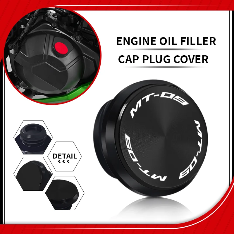 

M20X2.5 Motorcycle Engine Plug Oil Protective Cover For yamaha MT-09 MT09 SP FZ09 FJ09 2013-2024 MT-01 2005-2011 Engine Oil Cap