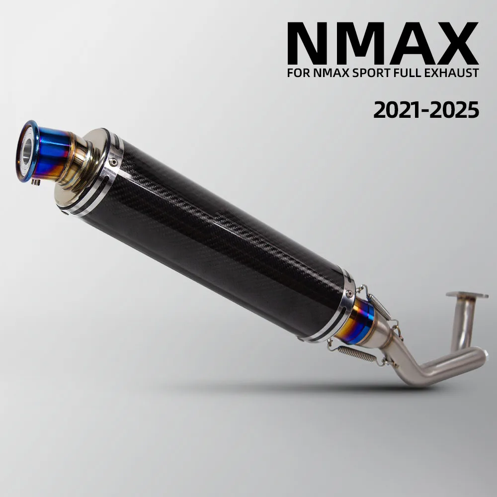 

Motorcycle Exhaust System Scooter Exhausts Escape Kit Headers Tube Muffler For Yamaha NMAX155 NMAX 155 V2 2021-2024