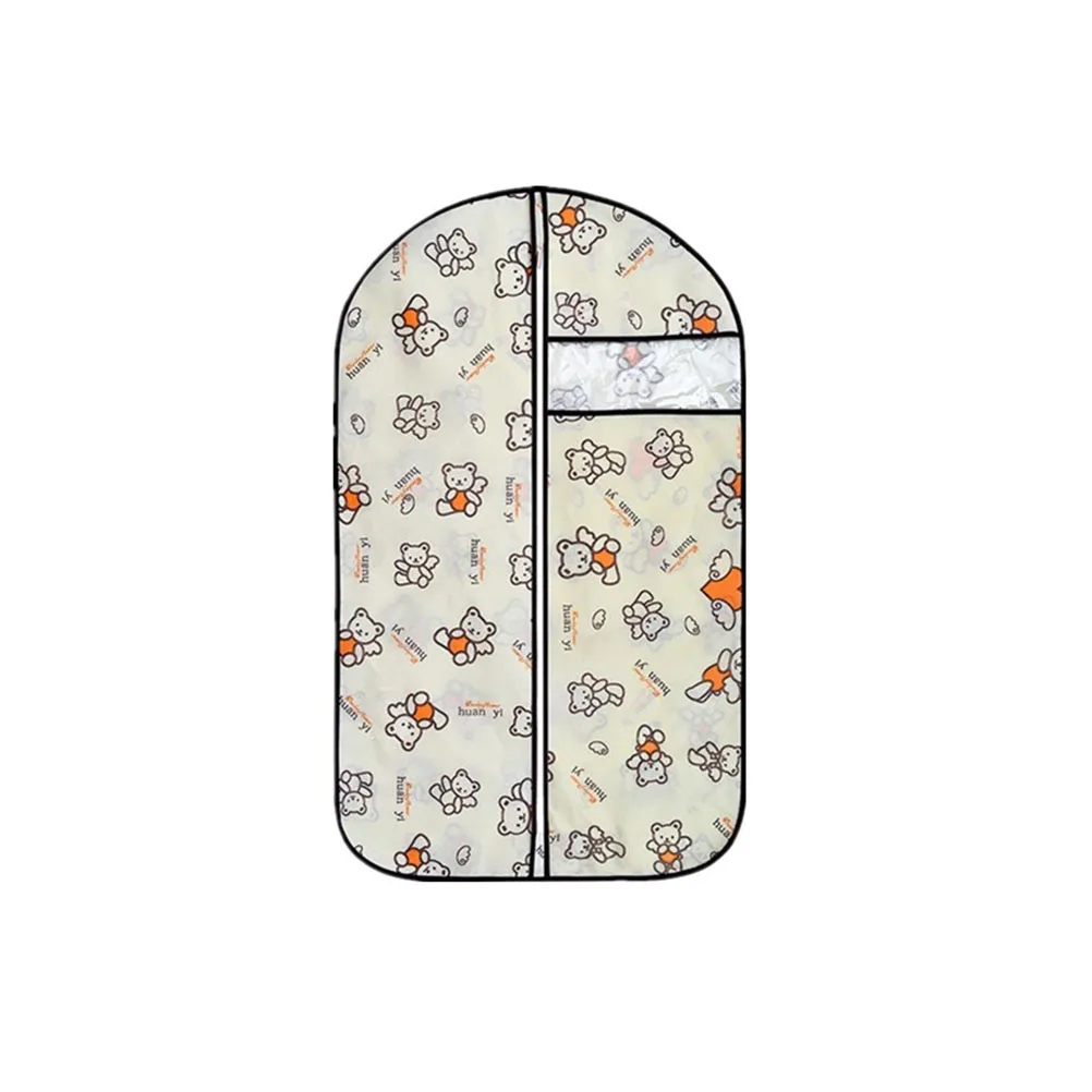 

Water-Resistant Zipper Clothes Cover Anti-Dust Garment Bag Transparent Window Storage For Suits Shirts Coats Size S Garment