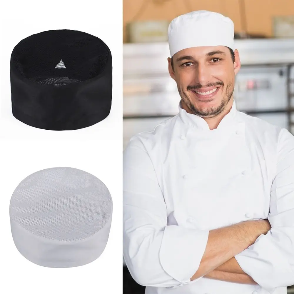 Work Wear Thin Net Work Hat Breathable Japanese Korean Style Chef Hats Cook Caps Food Service