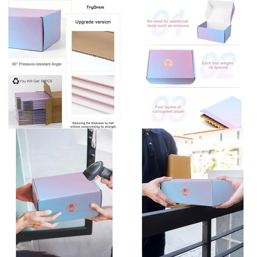 

Medium 9x6x4 Inch Corrugated Cardboard Shipping Boxes - 30 Pack for Small Business or Personal Use