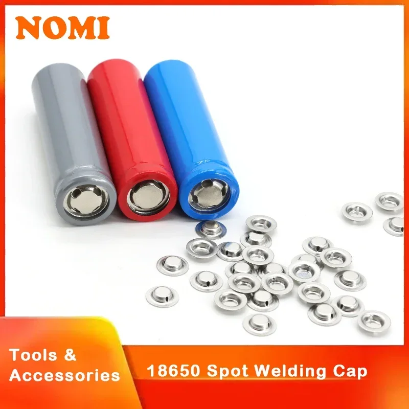 18650 Battery Spot Welding Cap Alternative Electrode Tip Cap  Positive Spot Welding Accessories Battery Negative Flat Gaskets