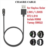 30PCS Charger Cable for Haylou Solar RT2  LS10 LS05 LS05S Imilab kw66 Smartwatch USB Charging Cord