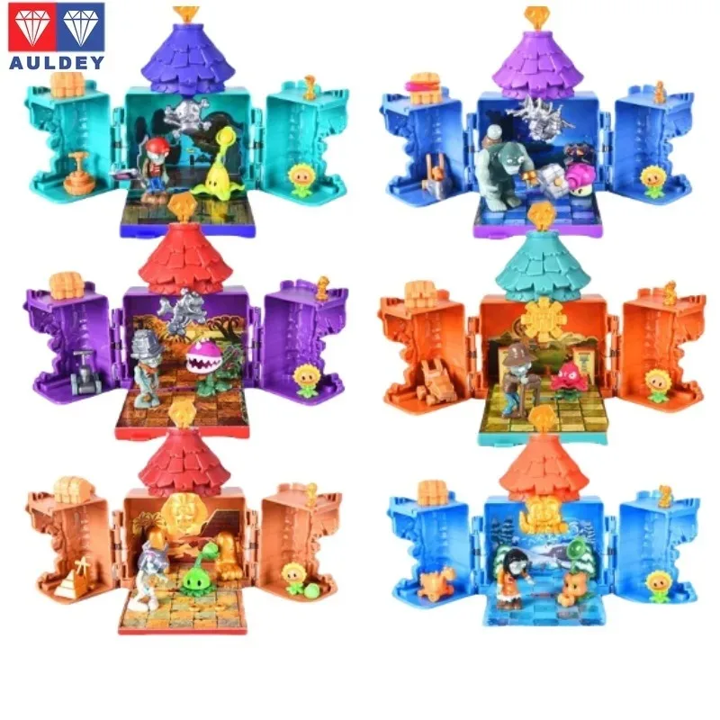 

In Stock AULDEY‌ Original Plants Vs Zombie Fortress Defense Dinosaur Crisis Can Be Used To Make A Model To Collect Holiday Gifts