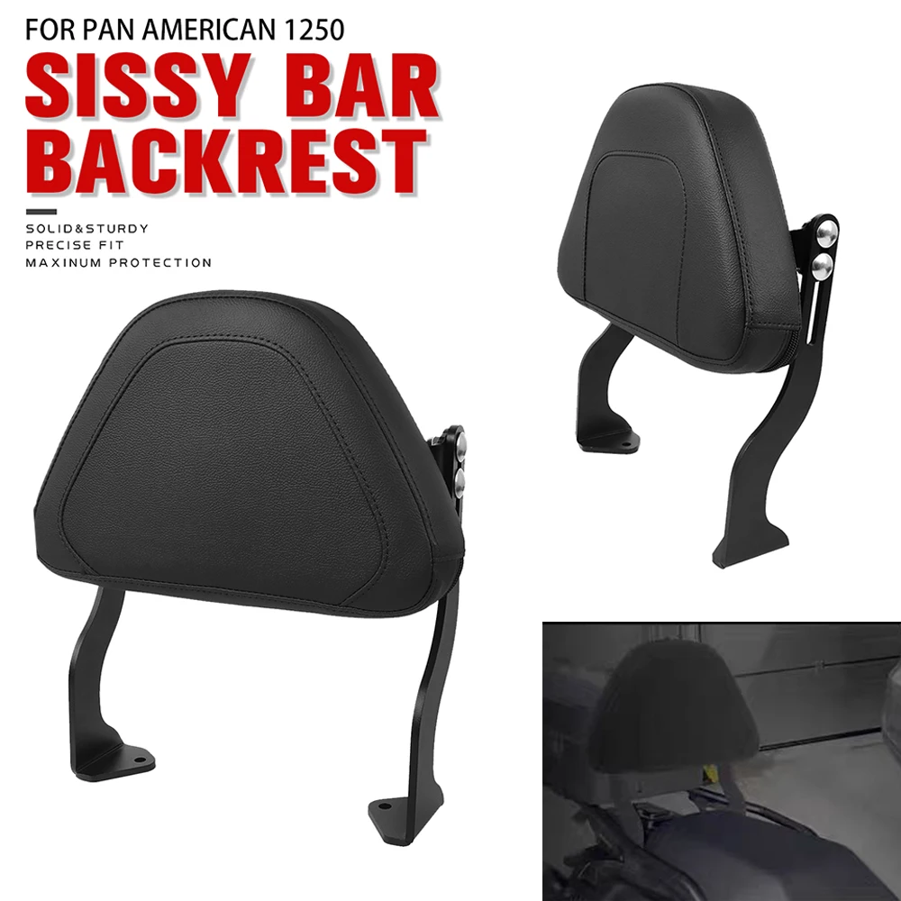 

Rear Passenger Seat Luggage Rack Backrest Sissy Bar Cushion Pad For Harley Pan America 1250 Speical G.L RA 1250 S 2020-2024 2023