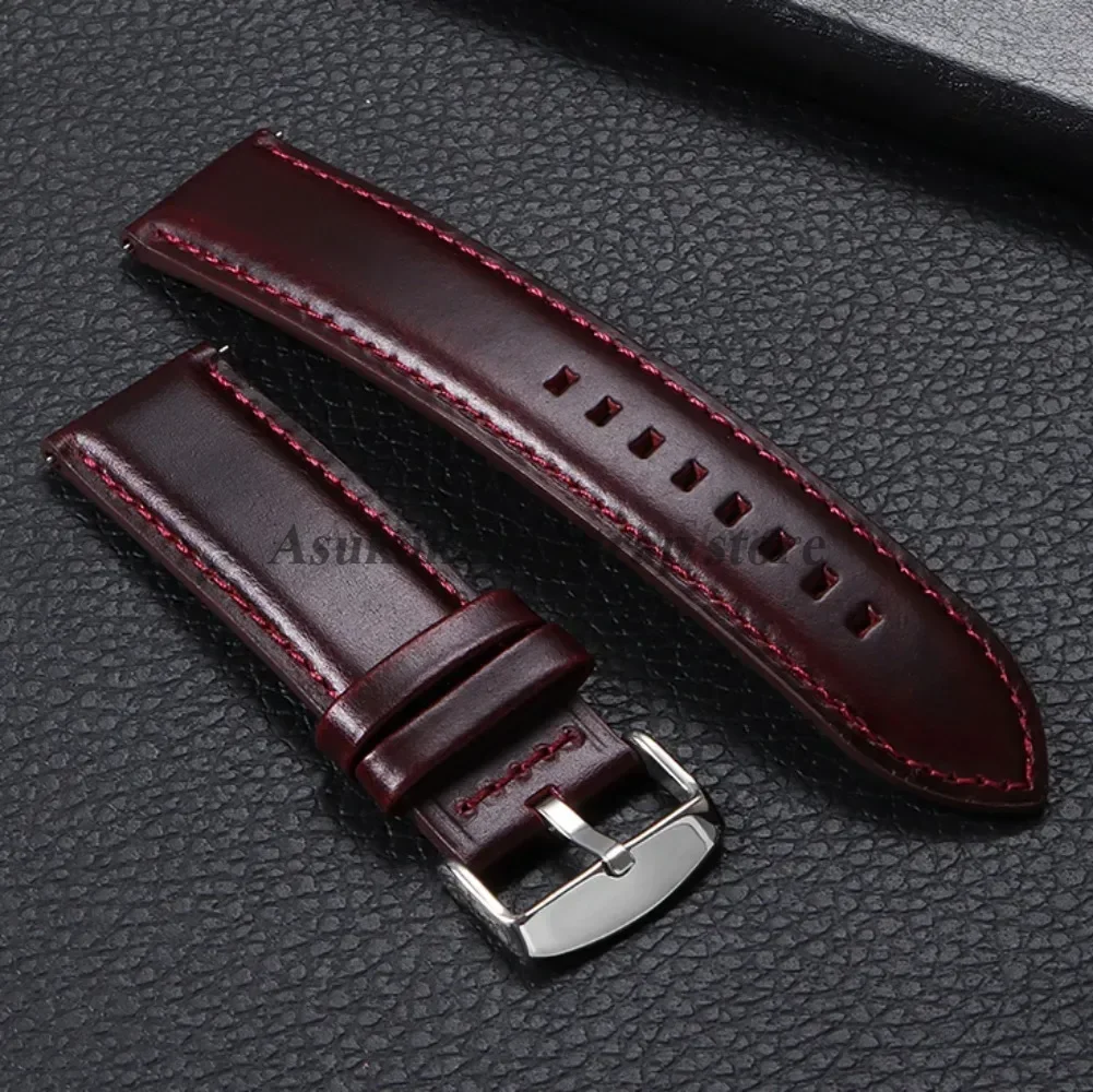 18 мм, 20 мм, 22 мм, 24 мм, 26 мм, быстросъемный ремешок для часов из натуральной кожи, черный, коричневый браслет для браслетов DW Daniel Wellington