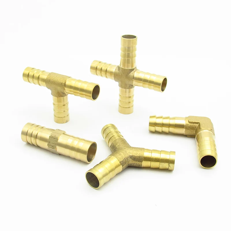 

Brass Barb Pipe Fitting 2 3 4 Way Connector for 4mm 5mm 6mm 8mm 10mm 12mm 16mm 19mm Hose Copper Pagoda Water Tube Fittings