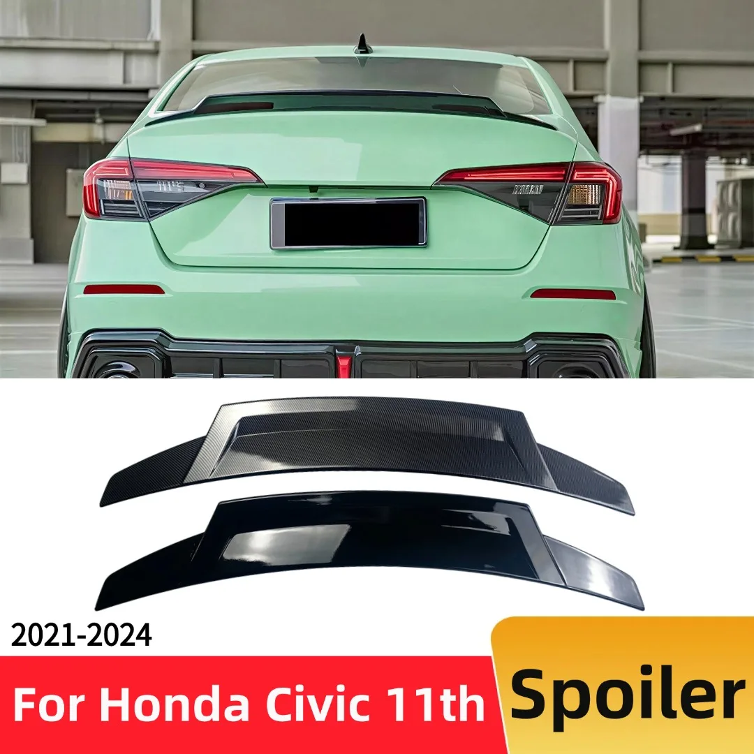 

For Honda Civic 11th Gen Sedan 2021-2024 Rear Spoiler Wing Air Deflector Decoration Tuning Accessories Air Deflector Boot Lip