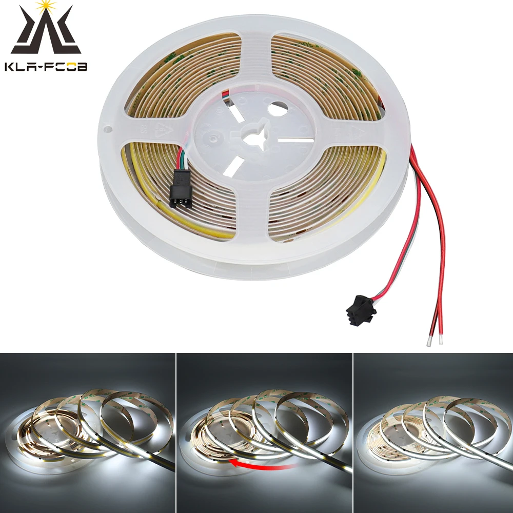 24V WS2811 Chasing Light COB LED Strip High Bright Water Flowing Running Light Bar Tape Warm Natural Cold White For Room Decor